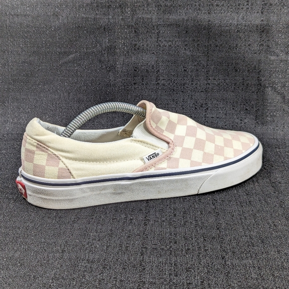 Women's Vans "Off The Wall" Pink Checkerboard Slip-on sz 8 - Picture 4 of 9